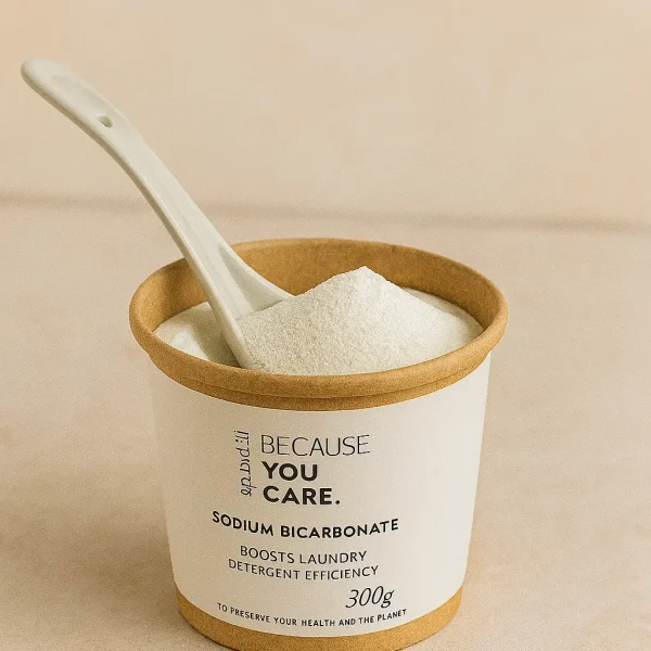 Because You Care Sodium Bicarbonate Boosts Laundry Detergent Efficiency To preserve your health and the planet 300g